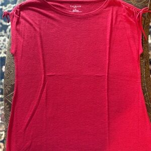 Talbots Vibrant Red Short Sleeve Top
